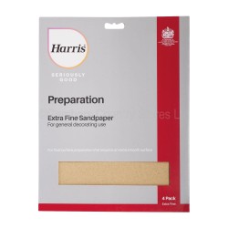 Harris Seriously Good Sandpaper Sheets 4 Pack